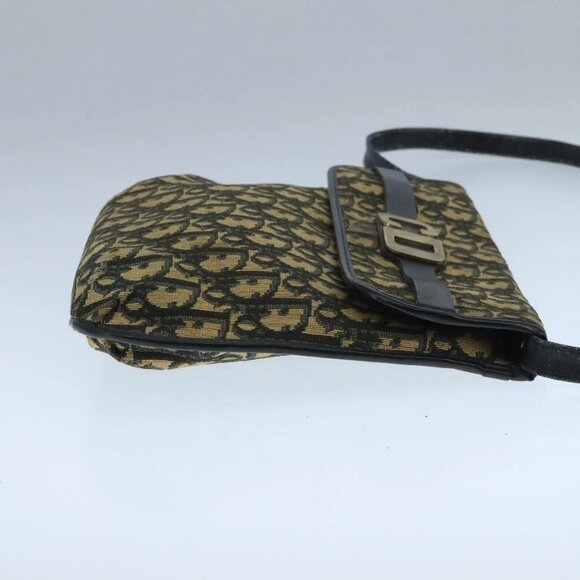 Christian Dior Trotter Canvas Shoulder Bag Navy Auth 104185 - Picture 6 of 16